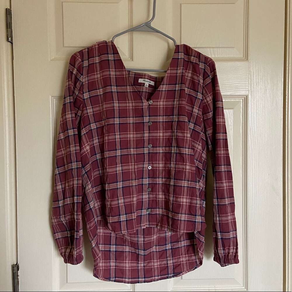 Madewell flannel top